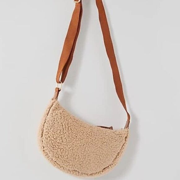 J.Jill Women's Crescent Sling Bag One Size Warm Natural - Picture 5 of 5